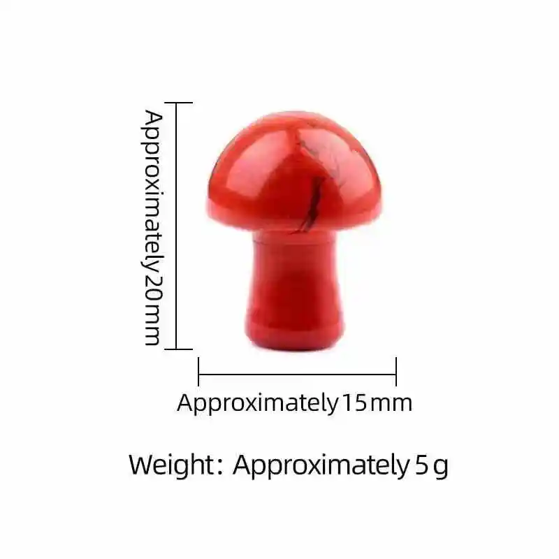 50pcs Promotion Limited Mushroom Statue Stone Ornaments Chakra Beads Plant Tank Gem Crystal Jewelry Making Fengshui