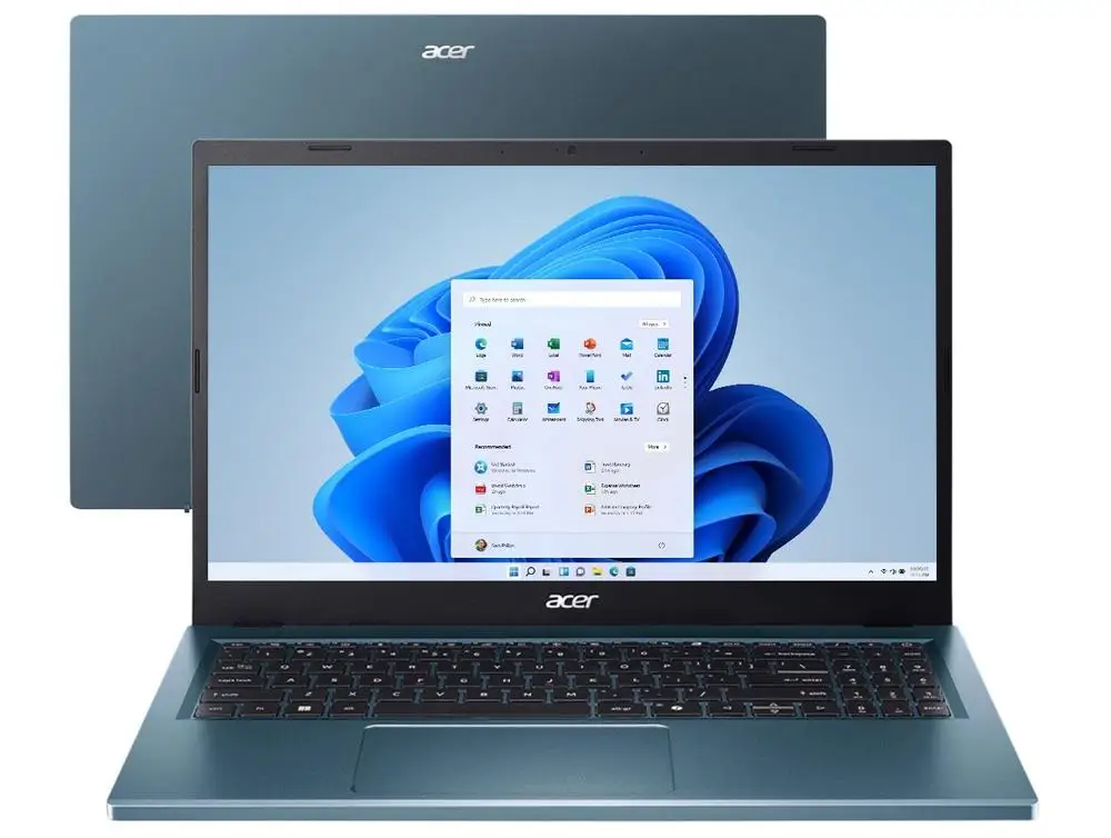 Notebook Acer Aspire Go 15 AG15-51P-35JZ Intel Core i3 8GB RAM 256GB SSD 15,3" Windows 11 NX.JGFAL.005