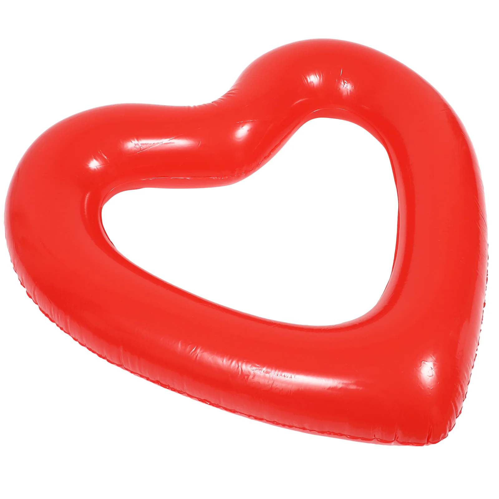 Love Swimming Ring Float Water Heart Shaped Kids Pool Toy Beach Floating Summer PVC