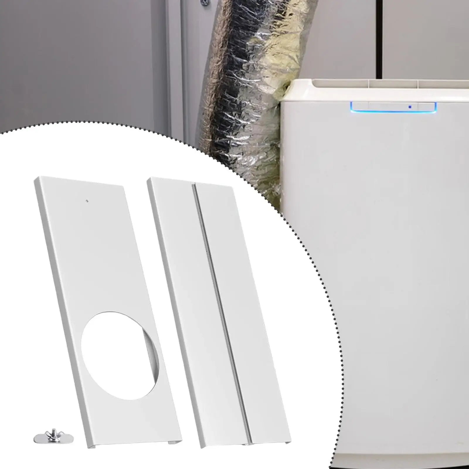 

Portable Air Conditioner Window Kit Practical Lightweight Universal Sliding Window Seal Kit Sliding Vent Kit for Exhaust Hose