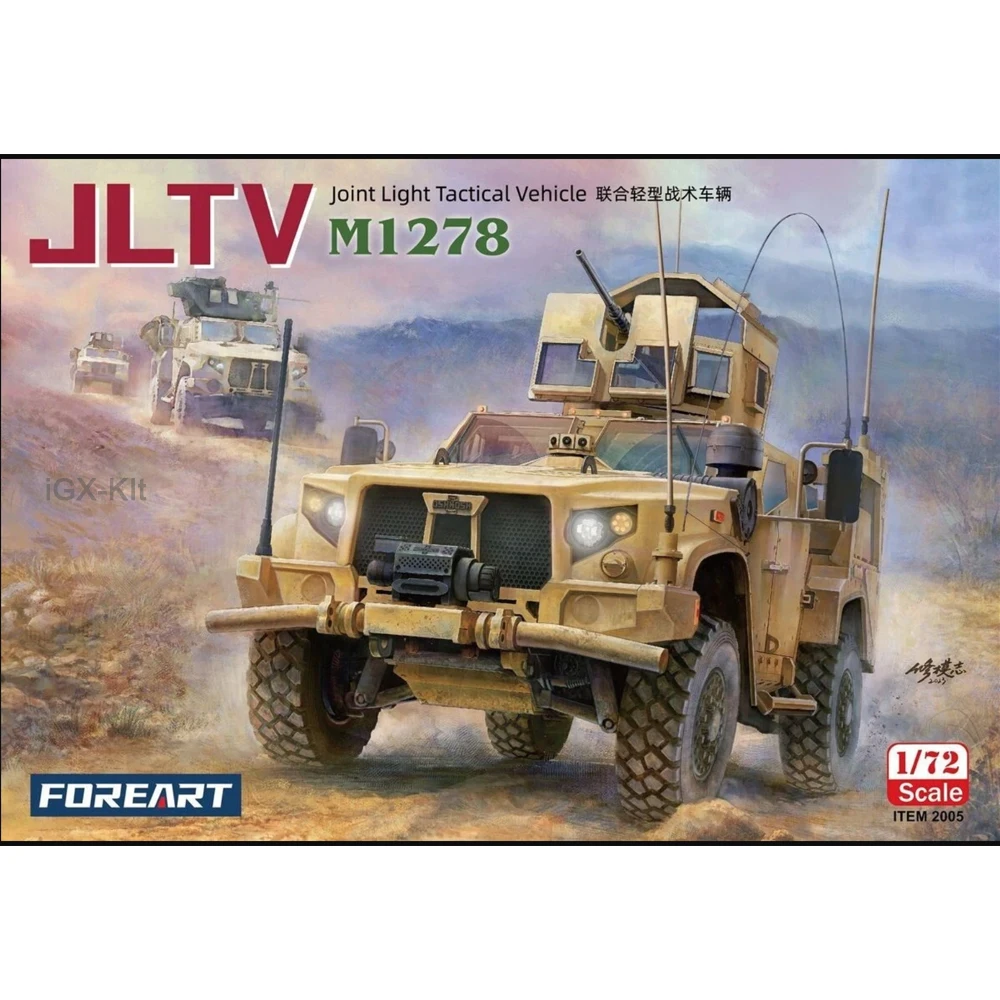 FOREART 2005 1/72 Scale US M1278 Joint Light Tactical Vehicle Car Hobby Craft Plastic Assembly Model Kit