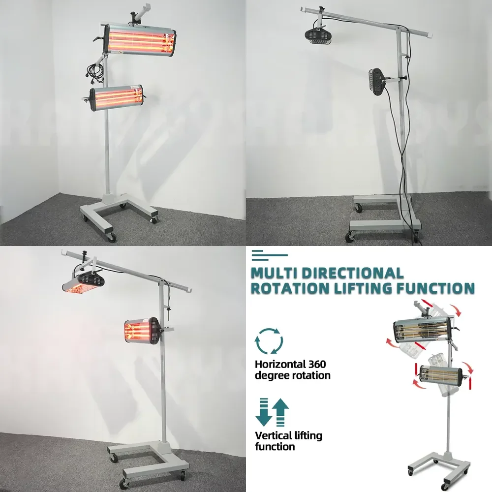 Karjoys KJ-20D Short Wave UV Paint Curing Lamp Mobile Handheld Stand Drying Light 2000W Car Body Repair Equipment