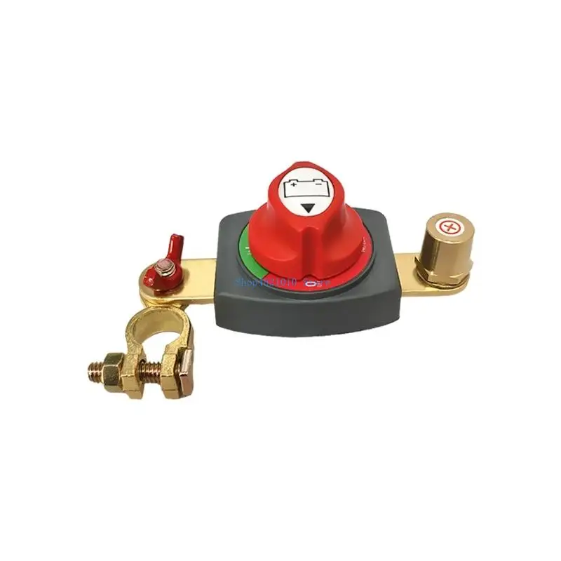 T3LF 12V 24V Battery Shut Off Switches Top Post Battery Disconnect Switches Battery Isolator Brown Knob Universal for Truck