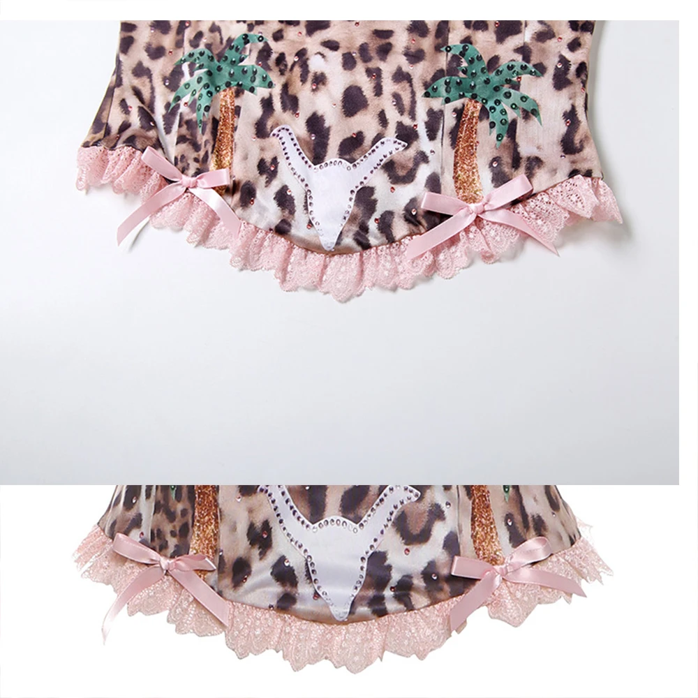 Top Tirantes Leopardo Sin Espalda - alternate angle