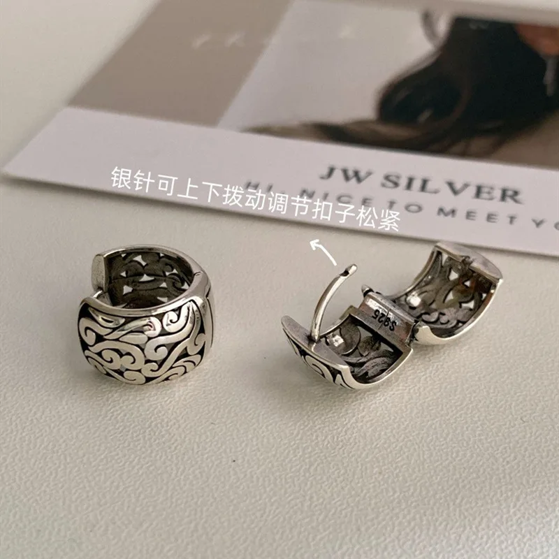 أقراط REETI من الفضة الإسترليني عيار 925 للنساء هدية مجوهرات عصرية كورية