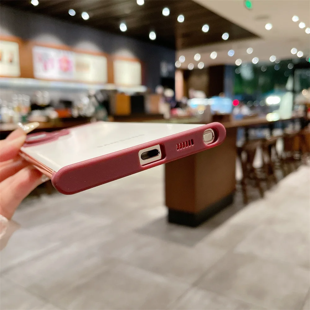 Funda protectora de lente de cristal para Samsung Galaxy S25 S22 S23 S24 Ultra Plus, marco de borde de teléfono, parachoques, pegatina de TPU, cubierta a prueba de golpes