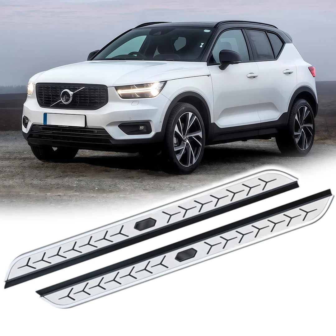 

2Pcs Fits for Volvo XC40 2018-2023 2024 2025 Fixed Door Side Step Pedal Running Board Nerf Bar