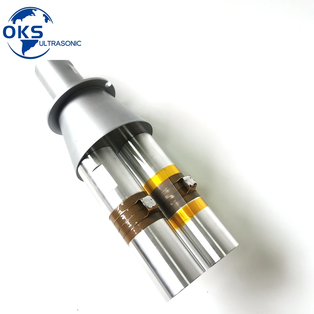 

Ультразвуковой сварочный преобразователь 20 кГц, 3200 Вт в сборе с 8 пьезоэлектрическими керамическими кольцами 50 мм