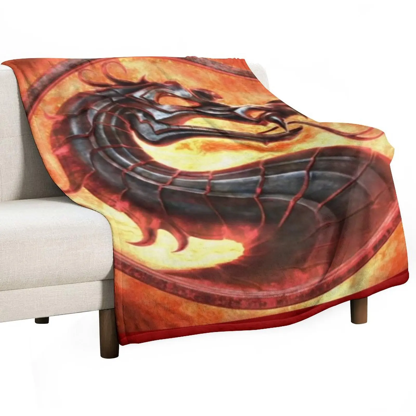 

Mortal kombat sega Throw Blanket Flannels for babies Nap Decoratives Blankets