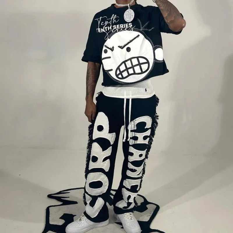 

New T Shirt Cartoon Children Print Graphic Short Sleeve Men Women Harajuku Hip Hop Fashion Punk Streetwear Oversized T Shirt Top