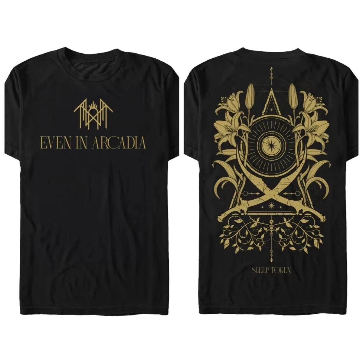 

2025 Summer Fashion New Sleep Token Looking At The Wind T-shirt Printed High-quality Cotton Short-sleeved Crew Neck T-shirt