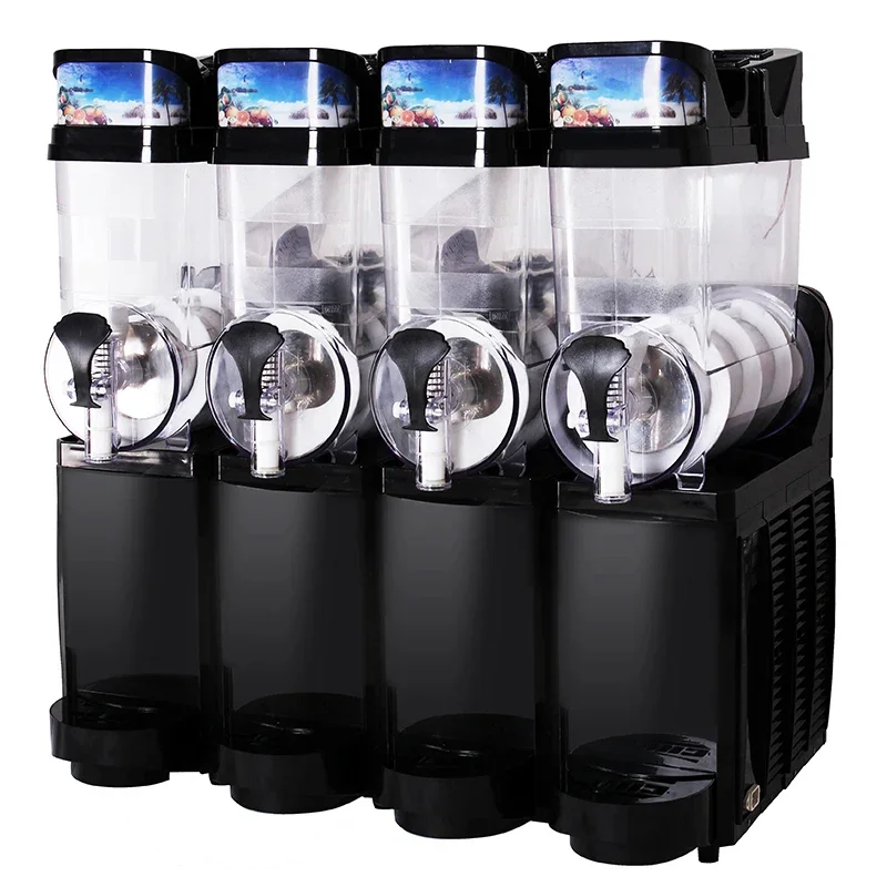 four tank Slush machine 60L Ice cream maker 1100W Snow melting machine Commercial Smoothies