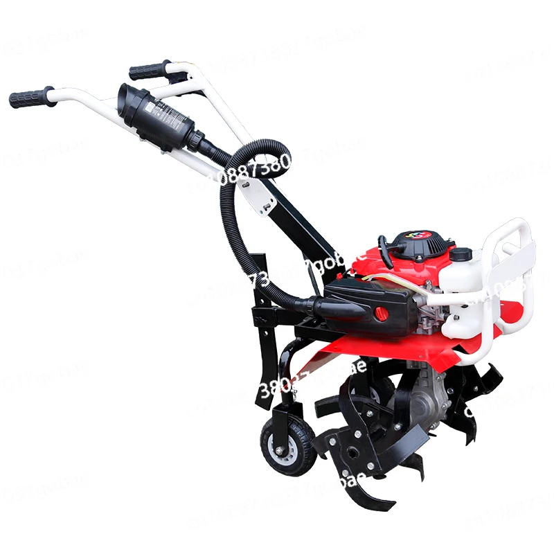 Wyj Mini-Tiller Hand-Held Agricultural Small Furrowing Machine Cultivation Machine Soil Turning Artifact