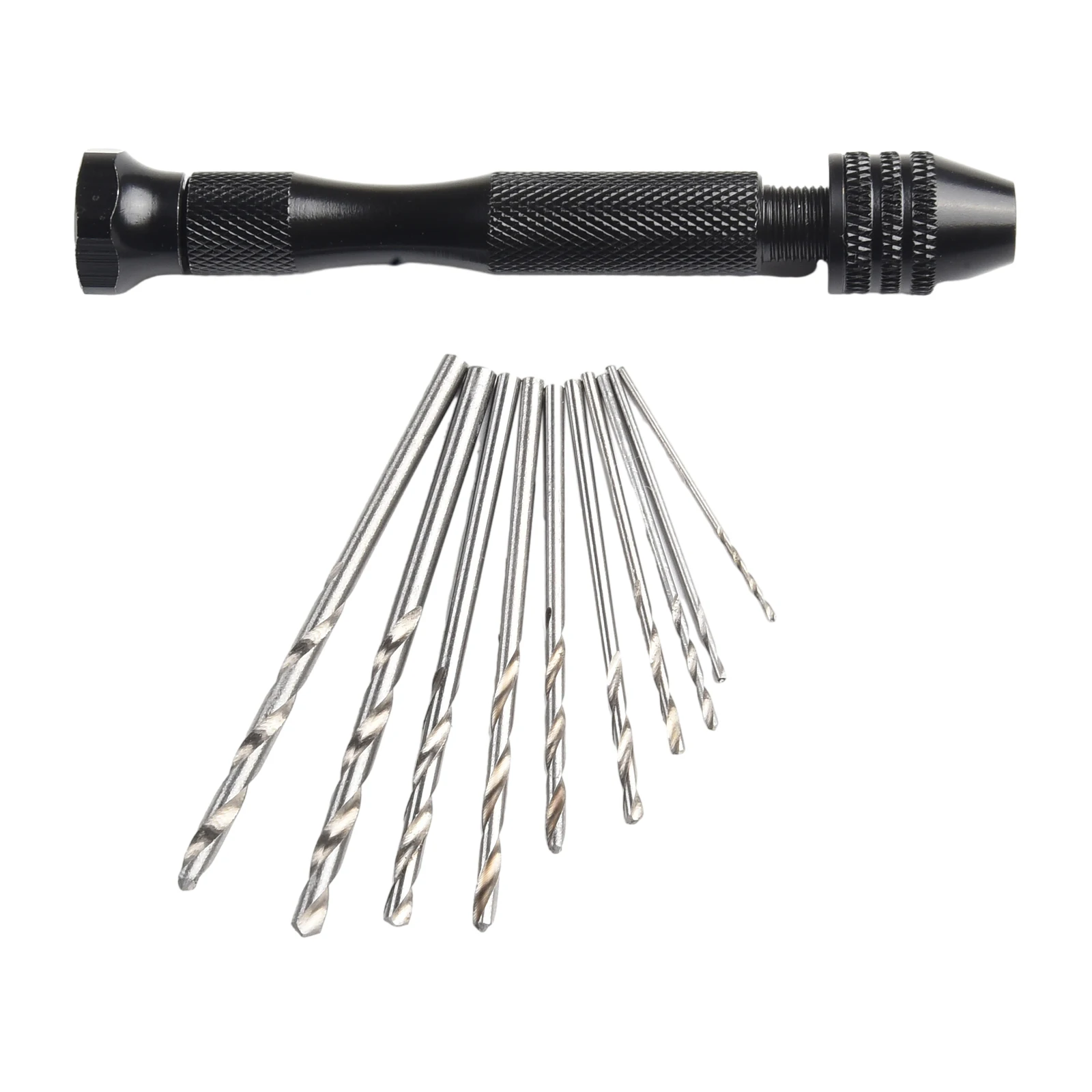 0.3-3.2mm Mini Aluminum Hand Drill Small Hand Drill Twist- Drill Bit Woodworking Drilling Rotary Tools Hand Drill Manual