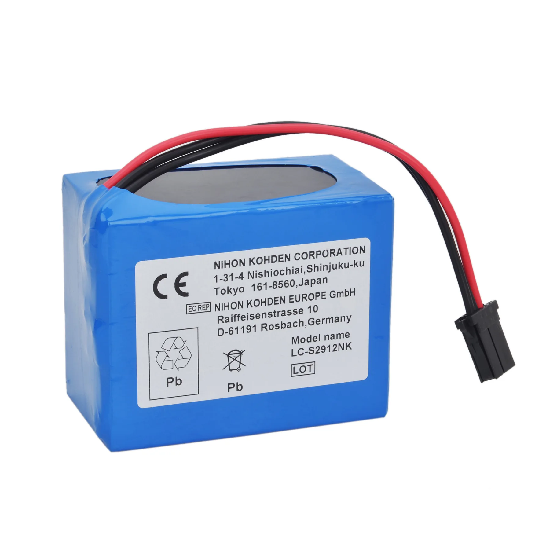 

Аккумулятор для дефибриллятора NIHON KOHDEN TEC-7500, ECG-9522P, TEC-7511, TEC-7521, TEC-7531, ECG-9320 LC-S2912NK, LCS-2912NK, X041B