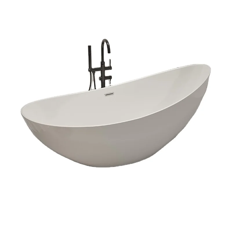 حوض استحمام متكامل حوض استحمام للكبار بدون خياطة على شكل قمر قائم بذاته للمنزل والفنادق الشمالية وتدليك أكريليك B&bs شروق الشمس الحديث