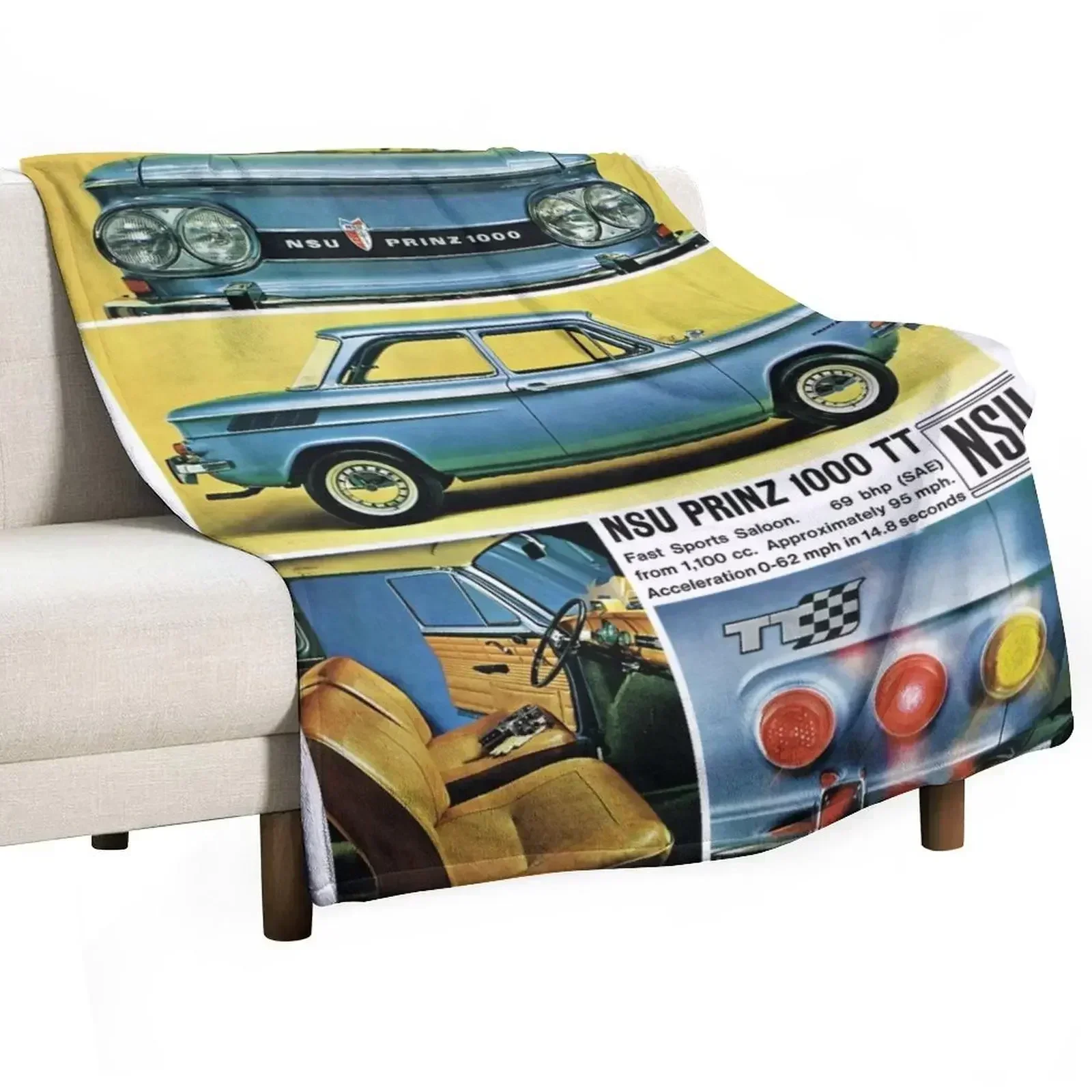 El NSU Prinz. Wankel Power From Europe - Manta suave para decoración del hogar, para sofá y dormitorio