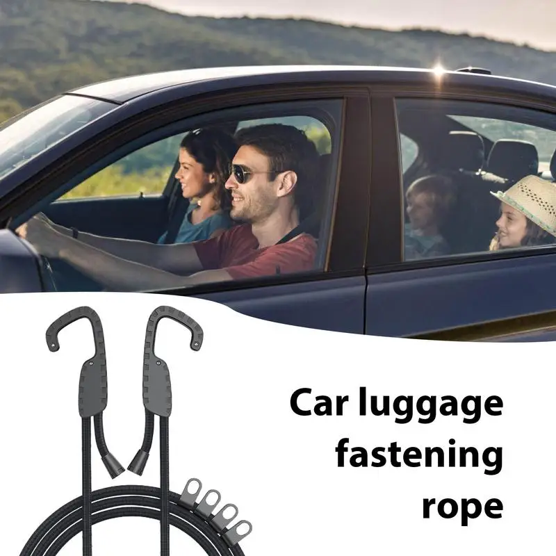 Bungee Cords For Car Cargo Secure Retractable Car Tie Down Cords Motorbikes Bicycles Shopping Carts Heavy Duty Cords For Drying