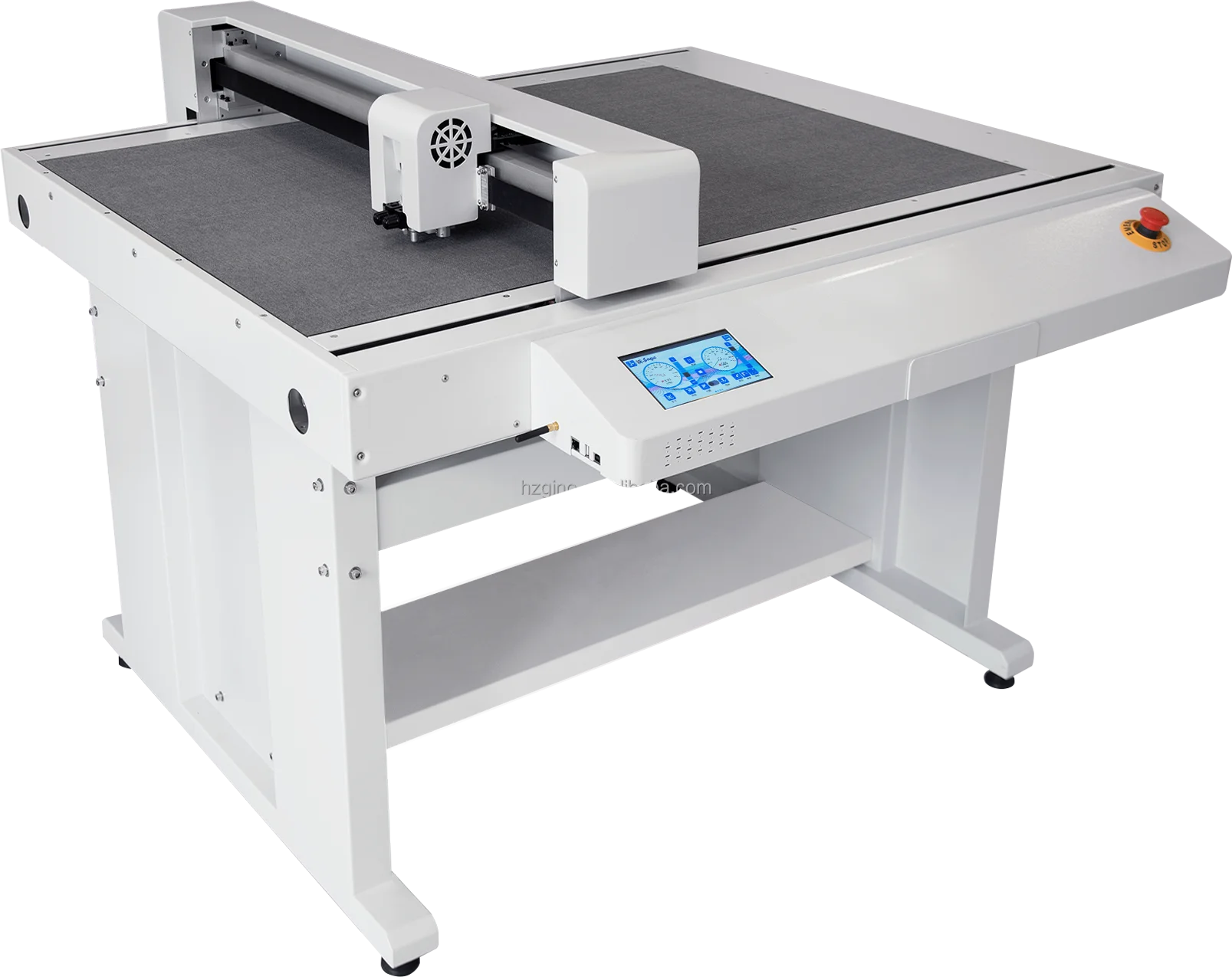 FCT6698 Contour Auto-Positioning Flatbed Cutter For Corrugated Paper CCD Camera Kiss Cut Activate Rotary Tangential Blade