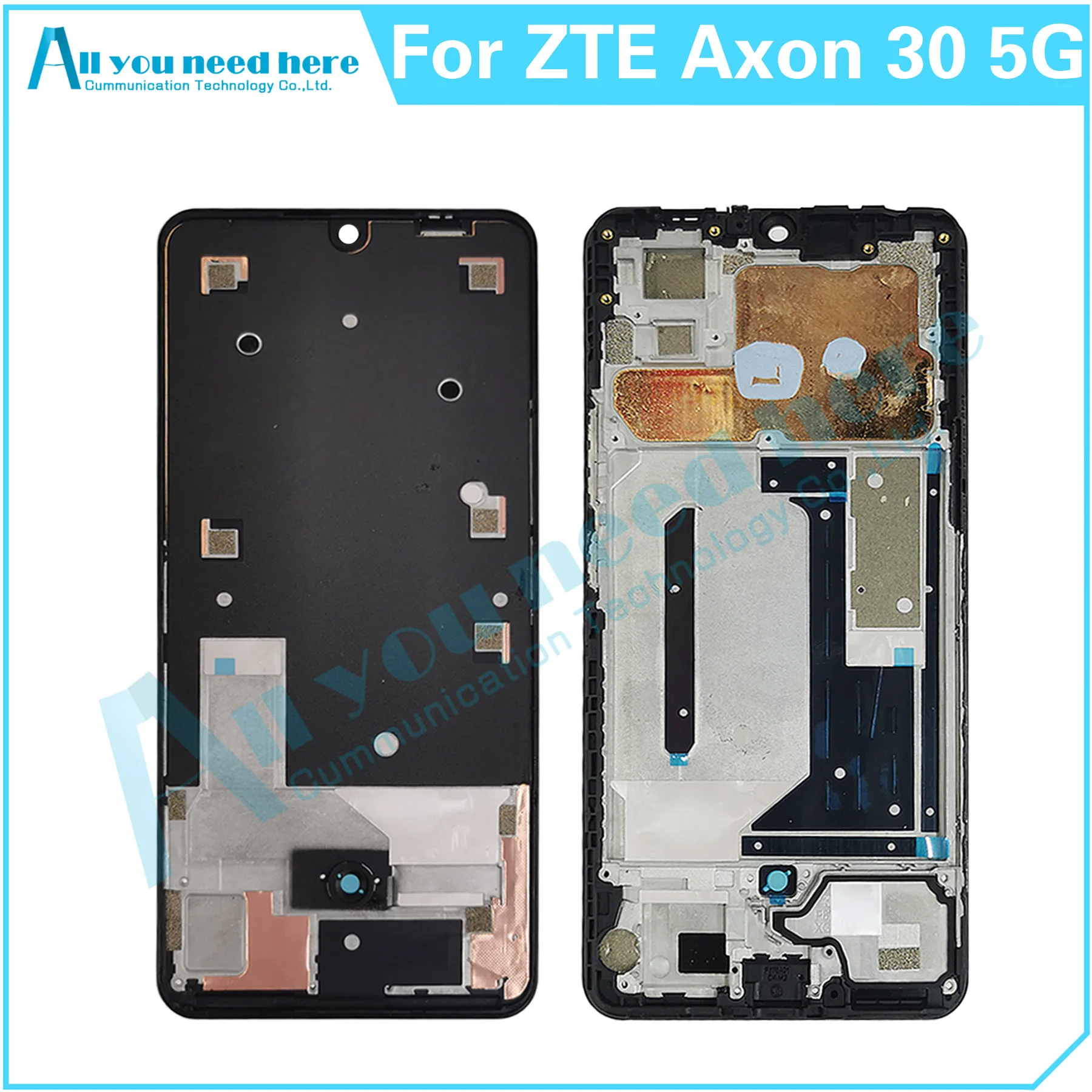 Front Frame Middle Plate Housing Board LCD Support Mid Faceplate Bezel For ZTE Axon 30 5G A2322 A2322G Repair Parts Replacement