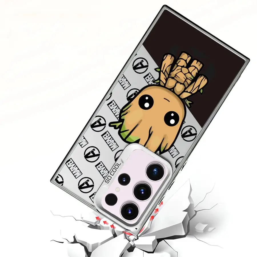 Marvel Deadpool Groot Phone Case for Samsung Galaxy S24 Ultra S23 Ultra S20 S23 FE S22 S20 Plus S21 Note 20Ultra Luxury Cover image 5