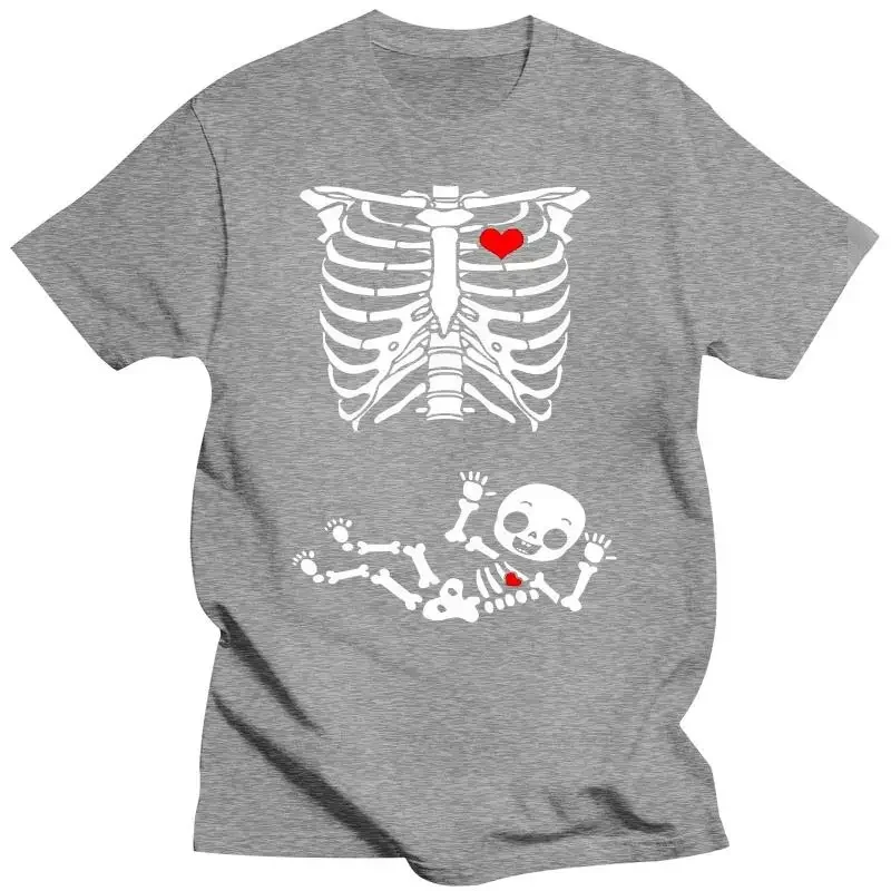 Summer Fashion T Shirt Ladies Baby Boy Skeleton Pregnant (not maternity) DT Black Oversized T-Shirt High Quality Tees Slim