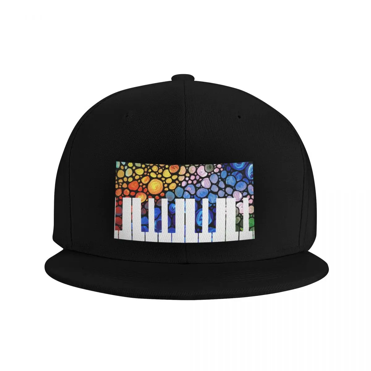 Mosaic Music Colorful Piano Art by Sharon Cummings Baseball Cap Designer Hat |-F-| Fishing cap For Girls Men's