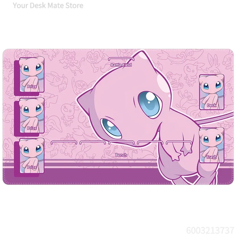 Pokemon TCG Playmat Large Mousepad, Rubber Non Slip Trading Card Game Desk Mat, Charizard Greninja Gengar Sylveon Pikachu Anime