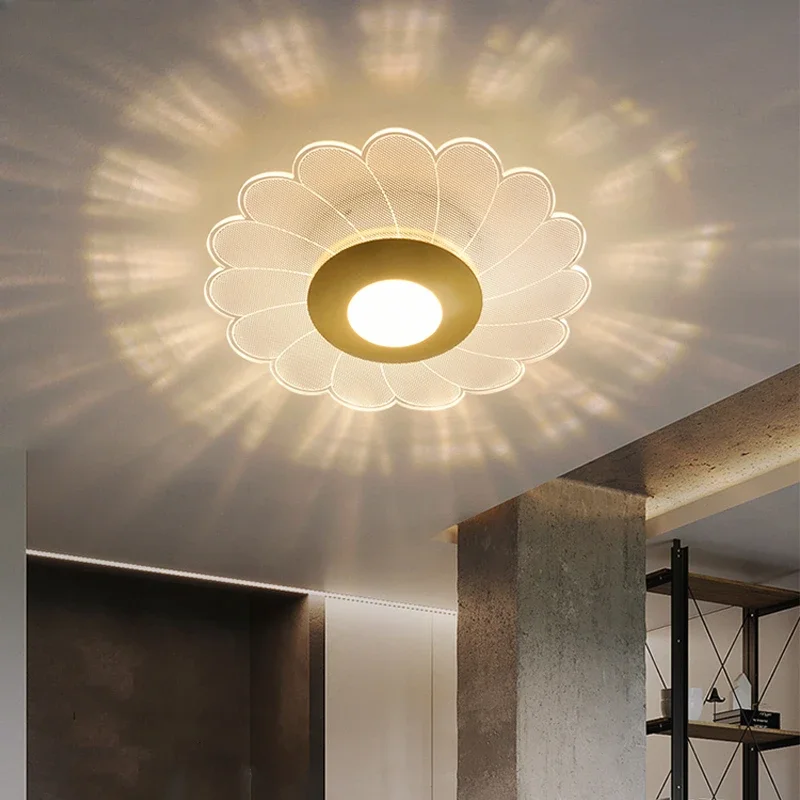

Corridor Aisle LED Ceiling Light Modern Luxurious Creative Crystal Porch Lamp Living Room Bedroom Bedside Wall Lighting Fixtures