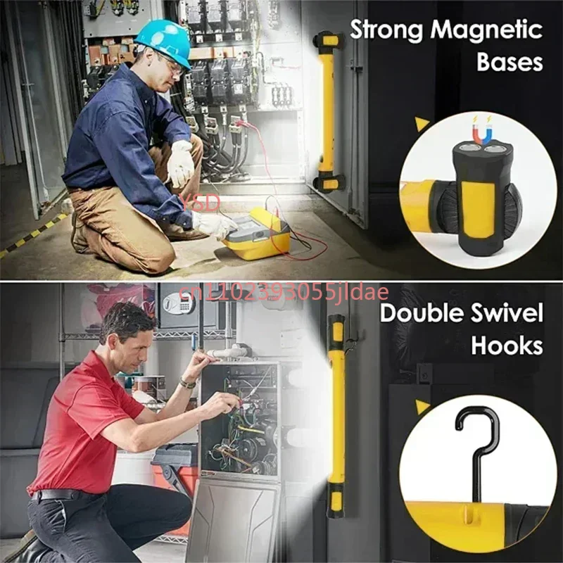 Super Bright Magnetic Work Light Bar | Built-in Rechargeable Battery | Car Maintenance Under Hood Outdoor Lighting Lamp