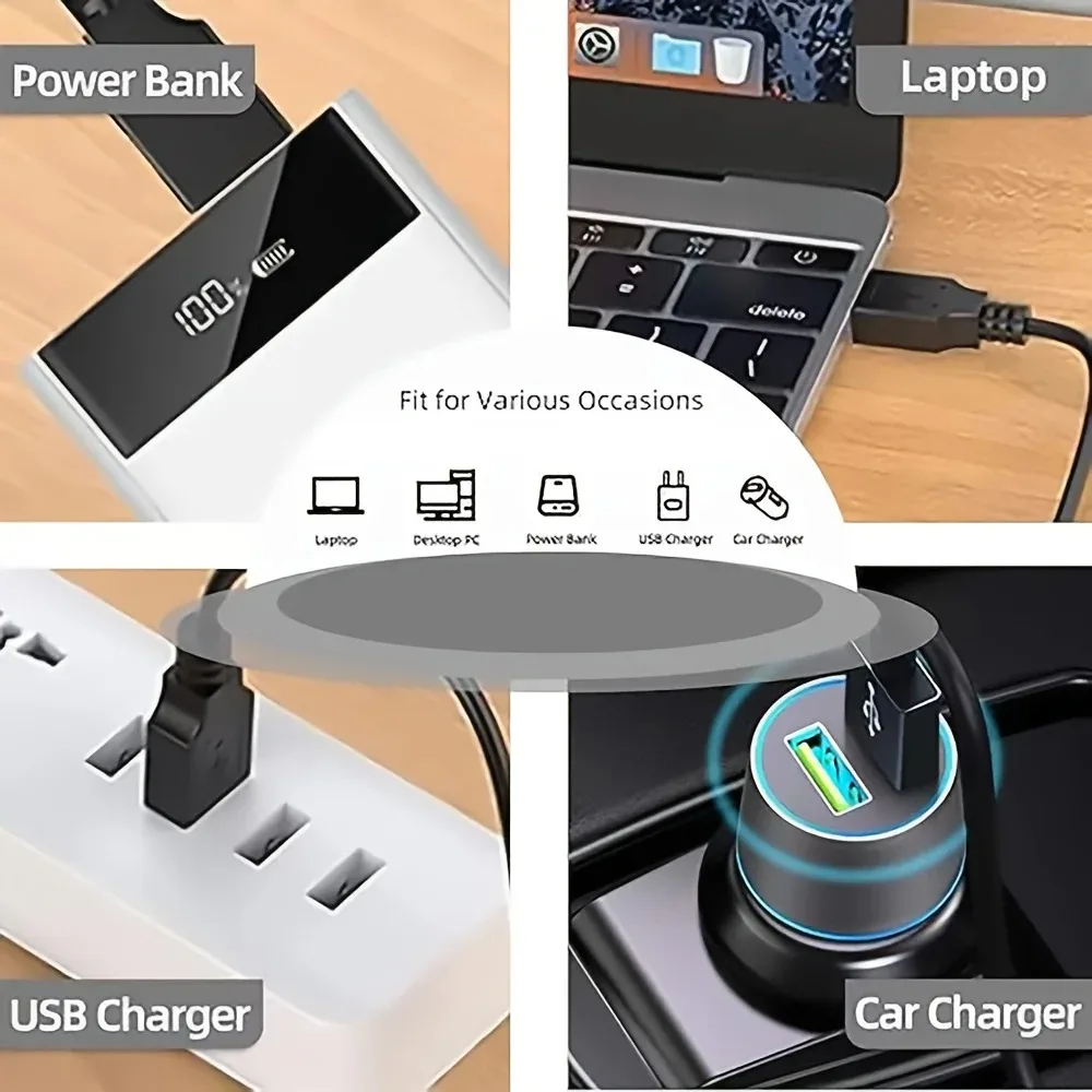 USB Charger Cord for Hatteker Hair Clipper Beard Trimmer Grooming Kit RFC-588 RFC-598 RFC-692 Men's Cordless Razor Power Cable