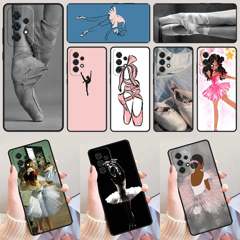 Ballerina Dance phone case For Samsung Galaxy A42 A31 A40 A51 A71 A32 A80 A91 A52 A72 A73 A20e A21S A50 A70 A11 A12 Cover