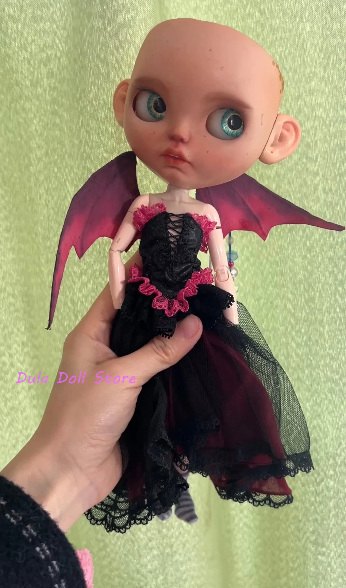 Dula Doll Clothes Dress Little devil skirt Blythe Qbaby ob24 ob22 Azone Licca ICY JerryB 1/6 Bjd Doll