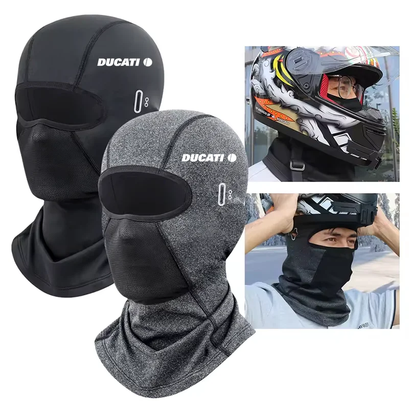 

For Ducati Multistrada 950 1100 1260 1200 S Sport Grand Cycling Cap Summer Cooling Motorcycle Balaclava Hats Sun UV Protection