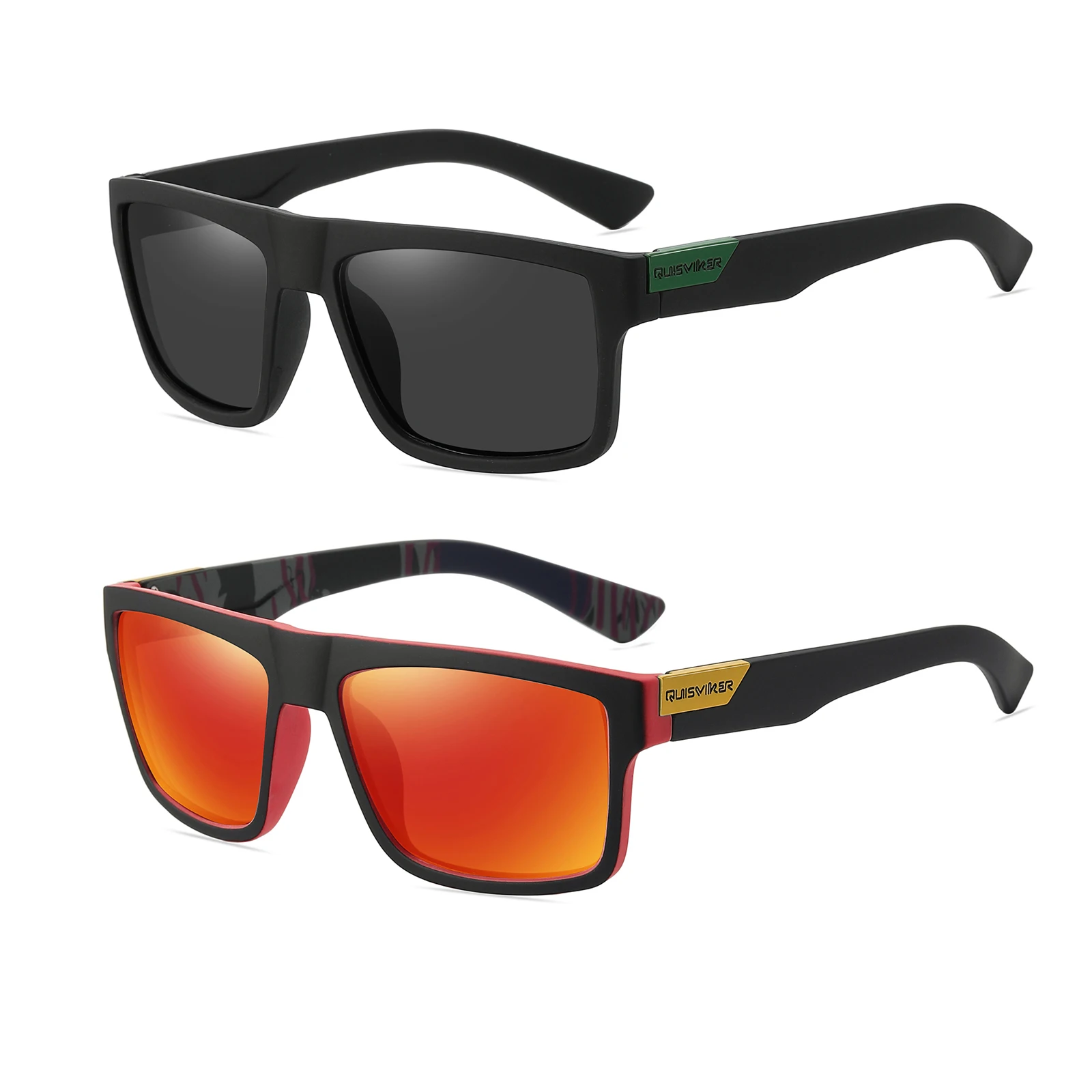 

2 пары абсолютно новых поляризованных солнцезащитных очков для мужчин и женщин UV400, солнцезащитные очки для бейсбола, софтбола, рыбалки, спортивные очки на открытом воздухе