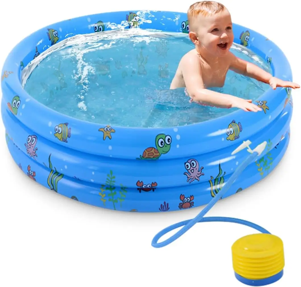 어린이용 풍선 수영장, 3단계 원형 어린이용 수영장, 풍선 볼풀, 여름 물놀이 장난감