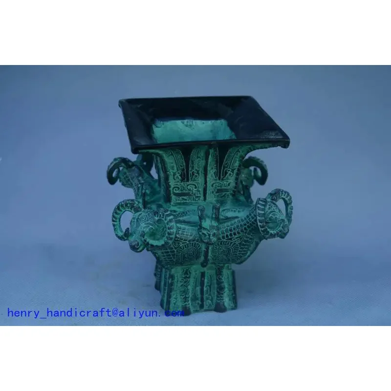 

Rare Old Chinese HanDyansty(25---186)bronze "Si Yang Fang Zun" Statue/ Sculpture,best collection&adornment,free shipping