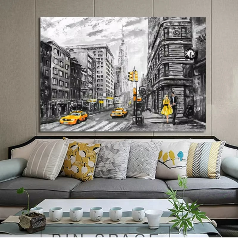 

1000 PCS Puzzles for Adults Urban Street View Painting, Jigsaw Puzzles Educational Games Colorful Puzzles Gifts Home Decor
