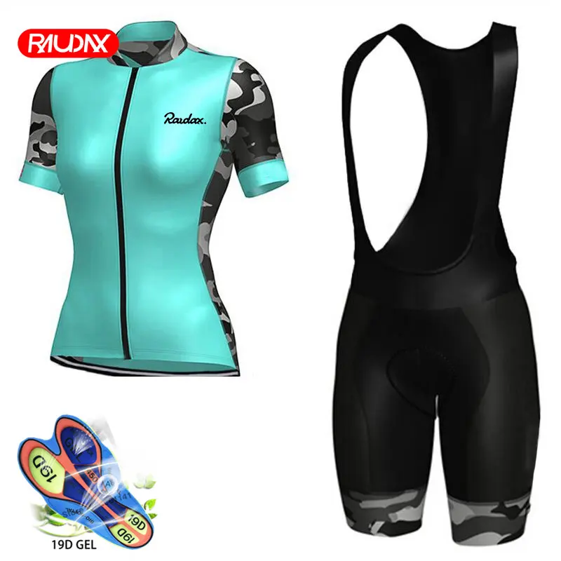 Raudax Ciclismo Jersey 2025 equipo bicicleta Kit MTB Mujer Ciclismo Ropa Ropa para bicicleta de montaña Ropa Maillot Ropa Ciclismo triatlón
