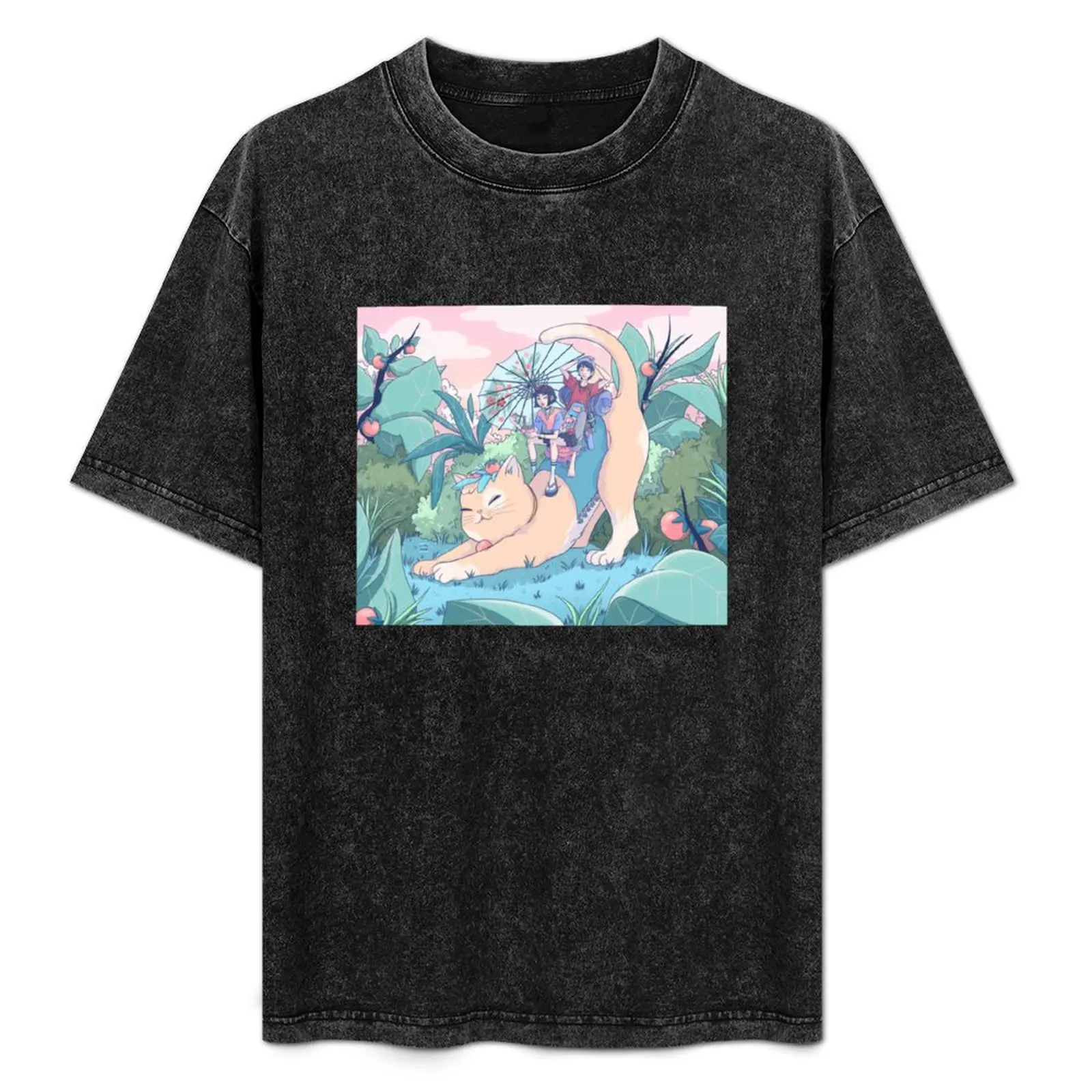 

Maneki-neko T-Shirt Comfortable Basic Crew Neck Tee