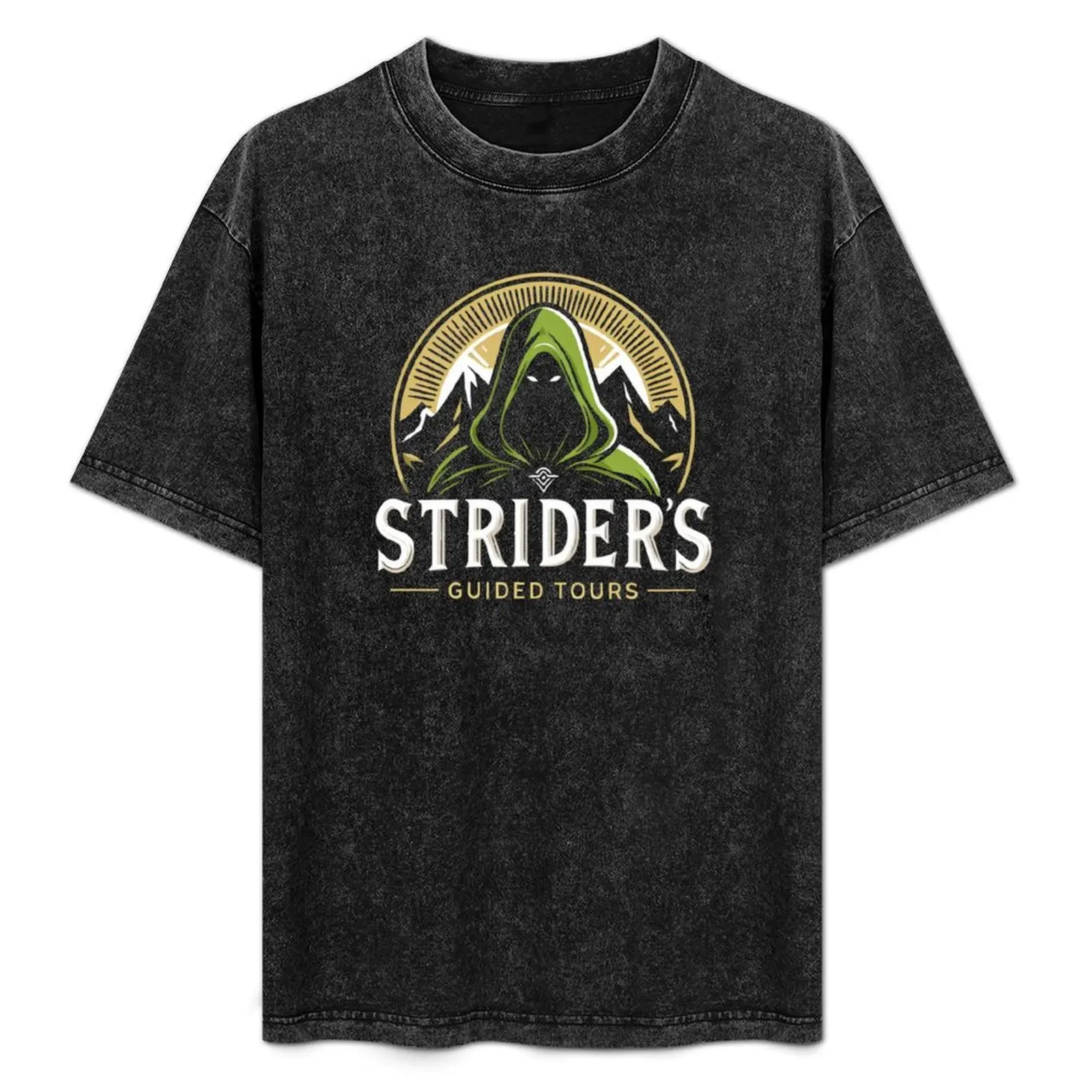 

Strider Guided Tours - Hiking - Fantasy T-Shirt summer tops animal prinfor boys Men's cotton t-shirt