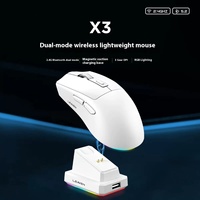 Rechargeable Wireless Mouse with Charging Dock Bluetooth 2.4G Dual Mode Backlight Ergonomic Design High Cost-Effective