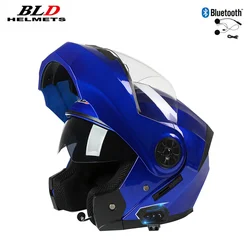 DOT ECE YuanTao Unisex Modular Filp Up Motorcycle Helmet Full Face Racing Helmet Casco Moto Dual Visors Helmet Bluetooth Helme