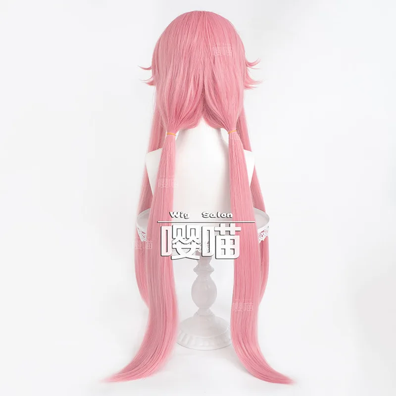 

Yuno Gasai Cosplay Wig Anime Future Diary 90CM Pink Heat Resistant Synthetic Wig Anime Role Play Gasai Yuno Wigs Halloween Party