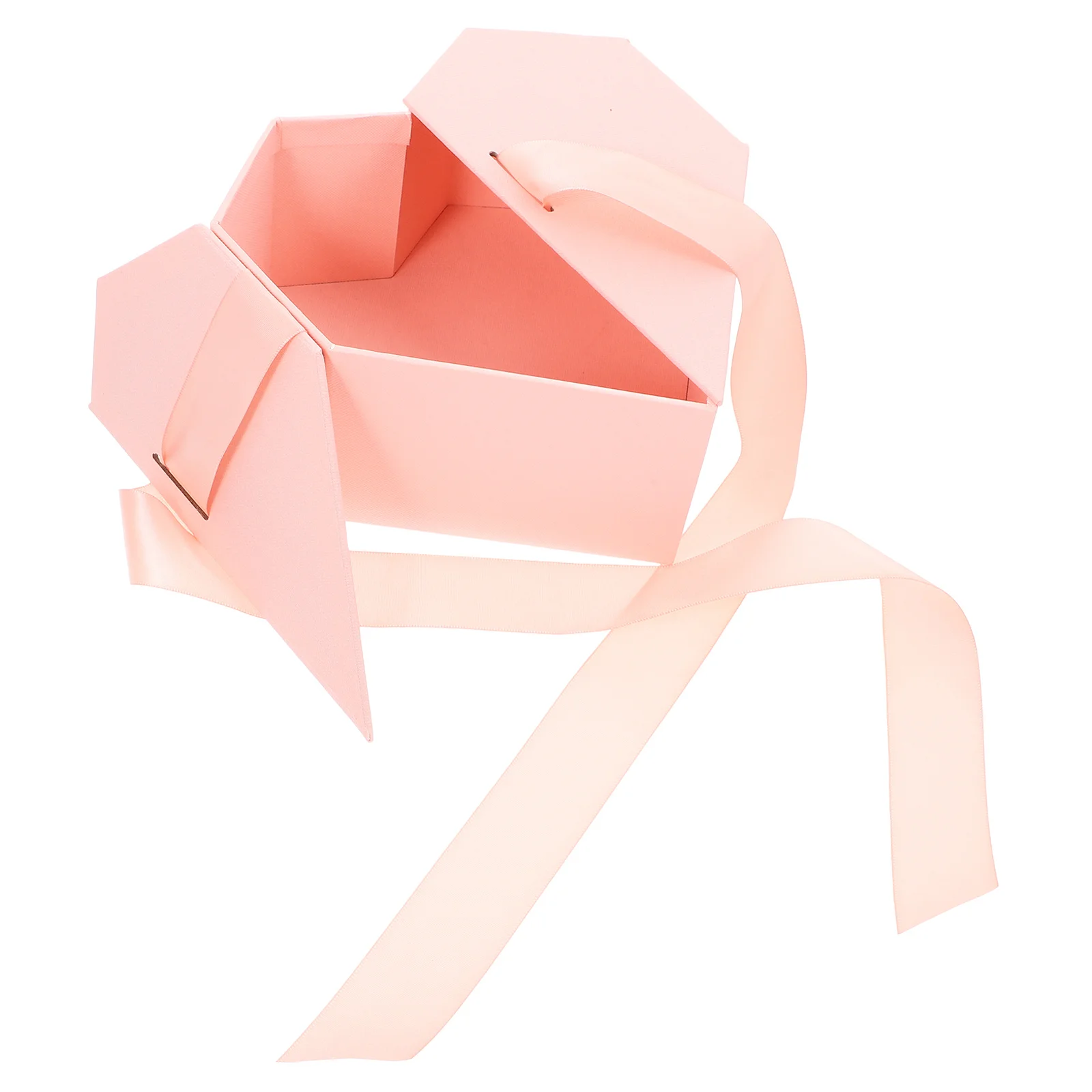 

Heart Shaped Gift Box Pink Flip Top Design for Jewelry Wedding Valentine's Day Present No Assembly Required Decorative Keepsake