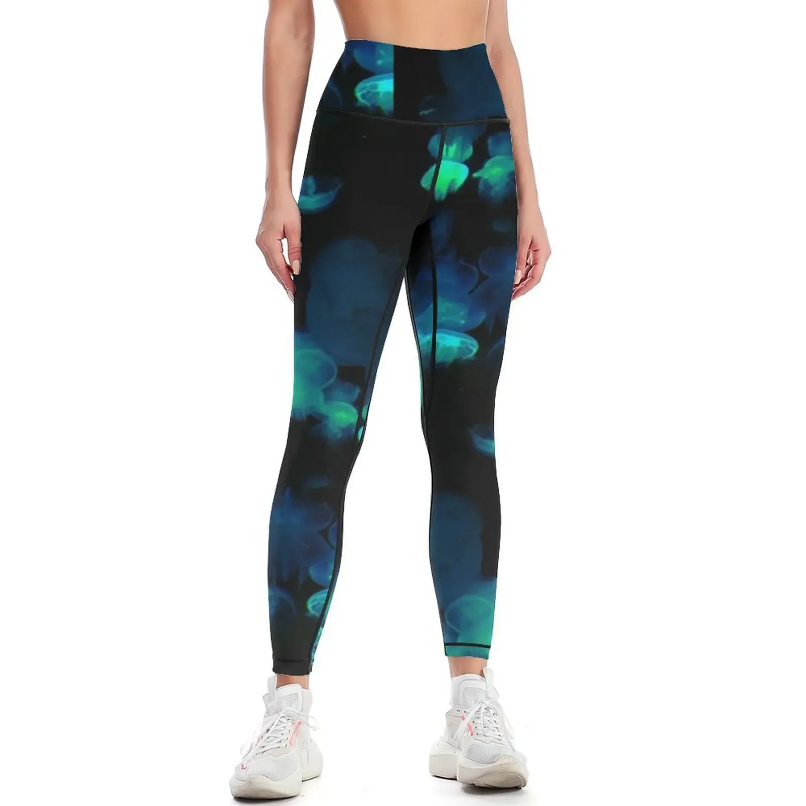 

Jelly Fish Leggings flared Golf wear Women's gym Pants sport Womens Leggings