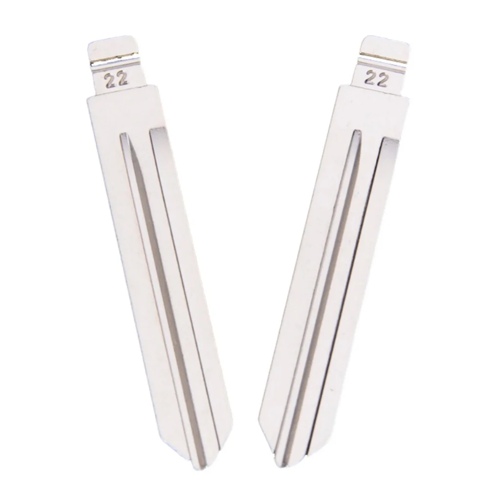 닛산 TIIDA 르노 스바루 인피니티용 금속 블랭크 언컷 플립 KD/VVDI 원격 키 블레이드, NO.22 NSN14, 로트당 10 개, 신제품