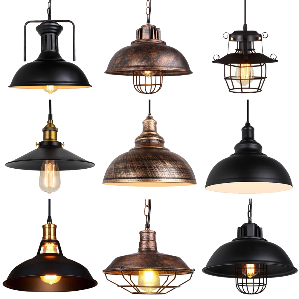 loft vintage pendant light nordic retro iron lights lampada suspensa industrial luminaria para cafe bar lampada para decoracao de casa 01