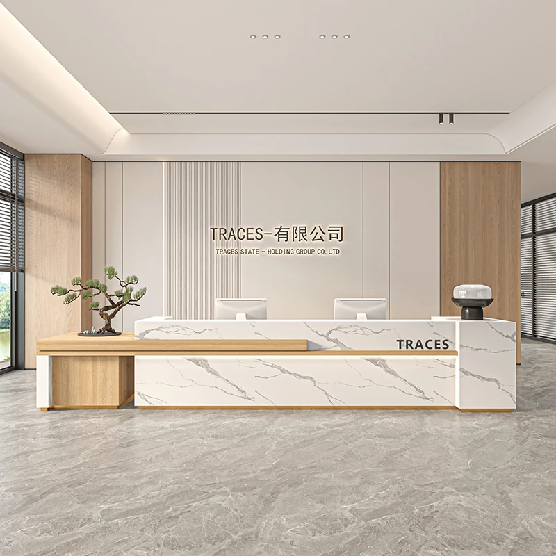 Executive Salon Counter Register Massage Beauty Cashier Receptionist Counter Luxury Modern Mostrador Oficina Office Furniture