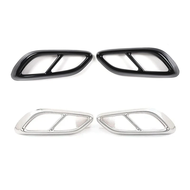 

Rear Exhaust Muffler Tail Pipe Cover Trim Stainless Steel For Mercedes Benz E Class W214 CLE 2024 Sports Version-A58X